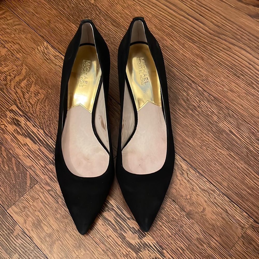 Michael Michael Kors Black Suede Heels